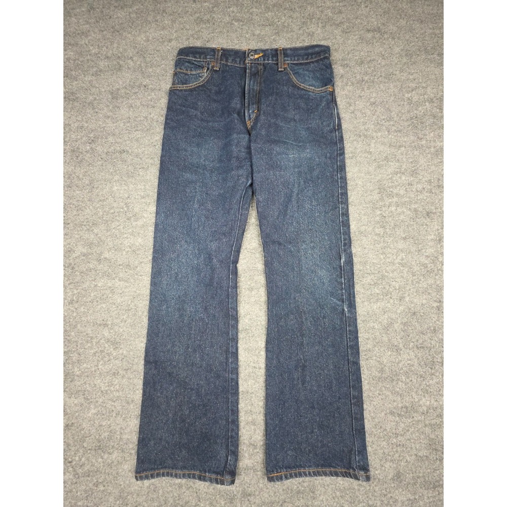 Vintage Levis 517 Jeans Mens 33 x 32 (FITS 32 x 31) Dark Blue Y2K Bootcut Slim